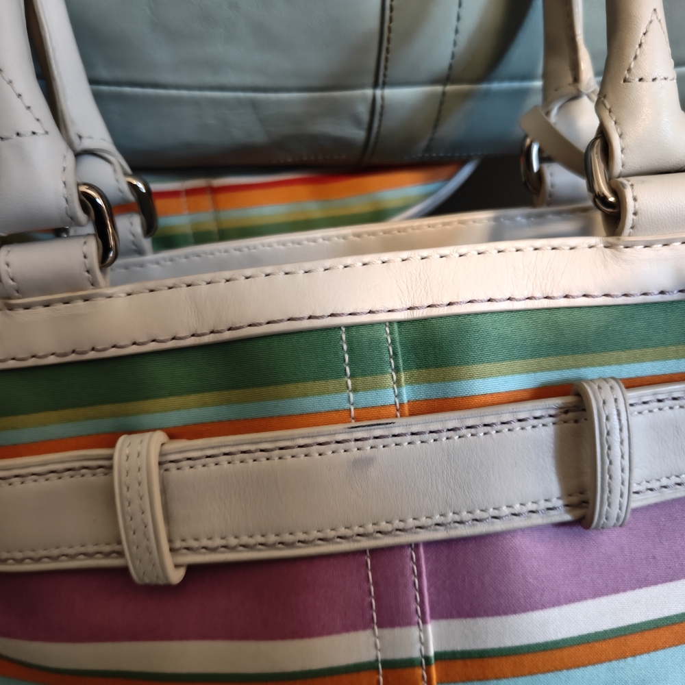 Striped Multicolor Tote Bag - Picture 5 of 5